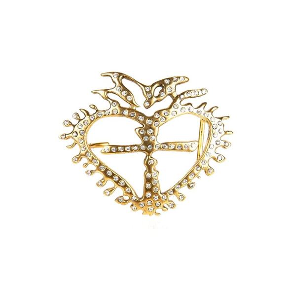 VIRGINS SAINTS & ANGELS VSA La Queen Crystal Buckle in Gold - Picture 1 of 7